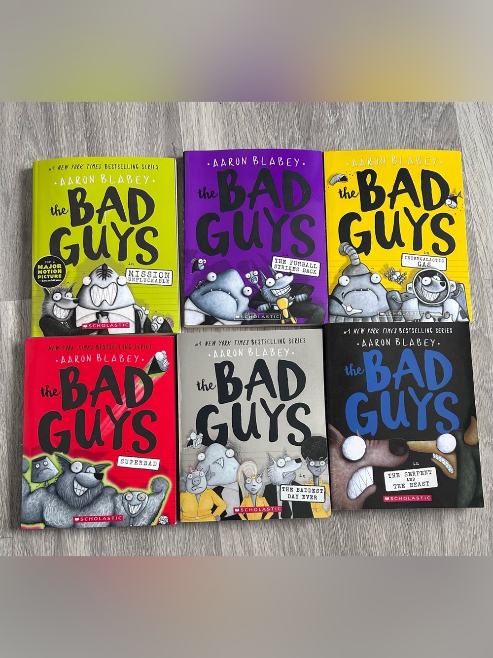 The Bad Guys Book Lot by Aaron Blabey - Books 2, 3, 5, 8, 10, 19